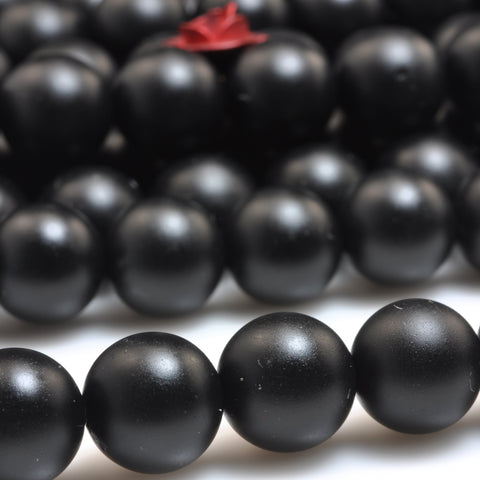 Black Onyx NEW matte round loose beads wholesale genstone jewelry making bracelet necklace diy