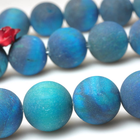 Blue tiger eye stone matte round loose beads wholesale gemstone for jewelry making bracelet necklace diy 6mm-12mm
