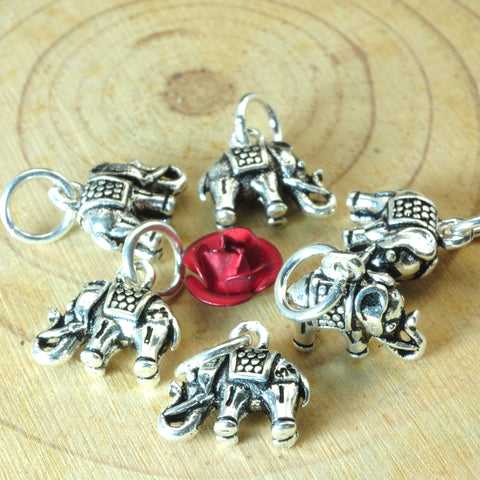 YesBeads 925 sterling silver Elephant charm vintage silver pendant beads wholesale jewelry findings