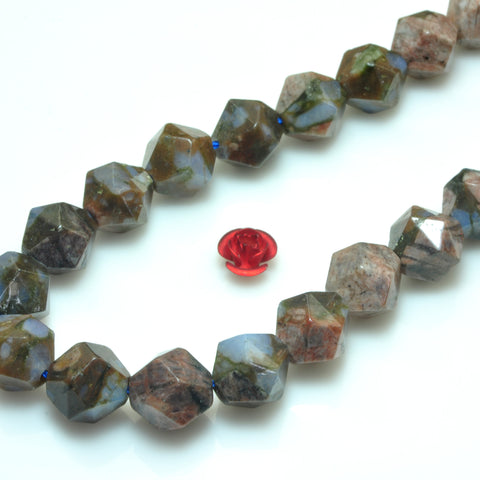 African Opal natural stone star cut faceted nugget beads wholesale loose gemstone for jewelry making diy