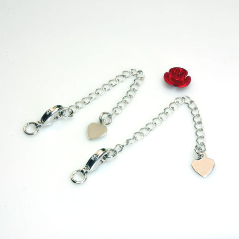 YesBeads Antique silver extender chain with lobster clasp copper adjustable chain wholesale findings