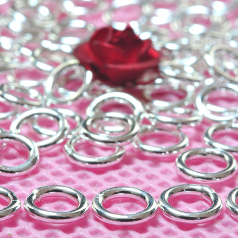 YesBeads 925 sterling silver closed jump rings smooth jumprings 20 gauge wholesale jewelry findings