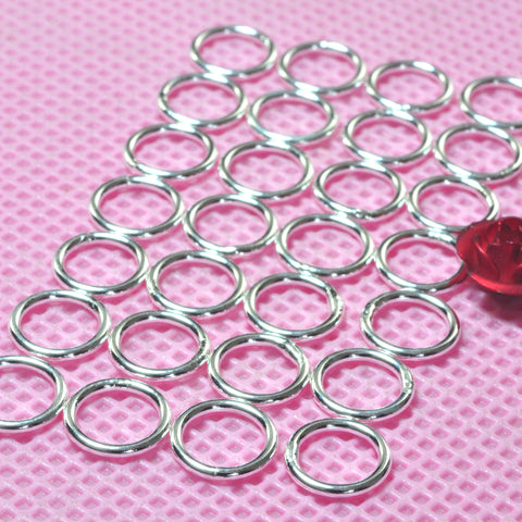 YesBeads 925 sterling silver closed jump rings smooth jumprings 20 gauge wholesale jewelry findings