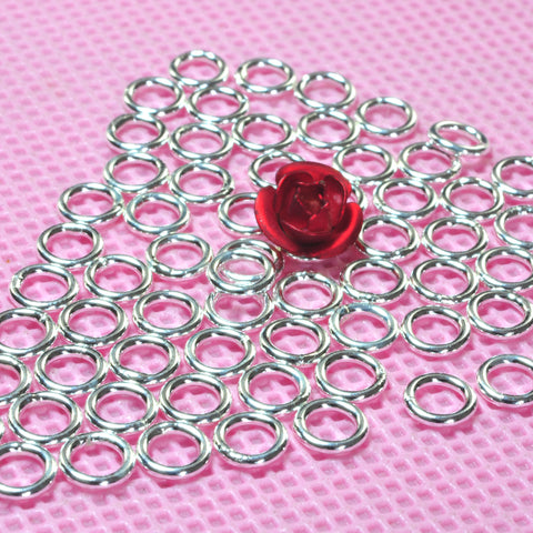 YesBeads 925 sterling silver closed jump rings smooth jumprings 20 gauge wholesale jewelry findings