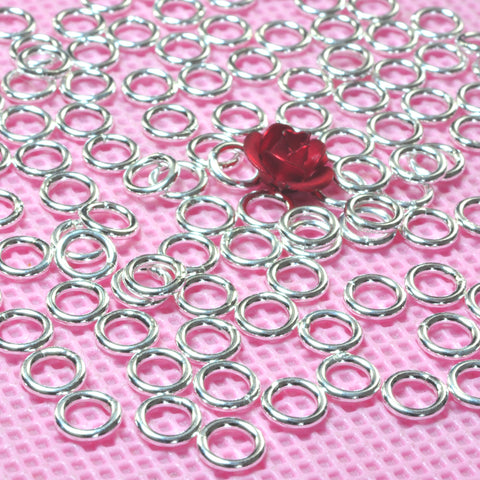 YesBeads 925 sterling silver closed jump rings smooth jumprings 20 gauge wholesale jewelry findings