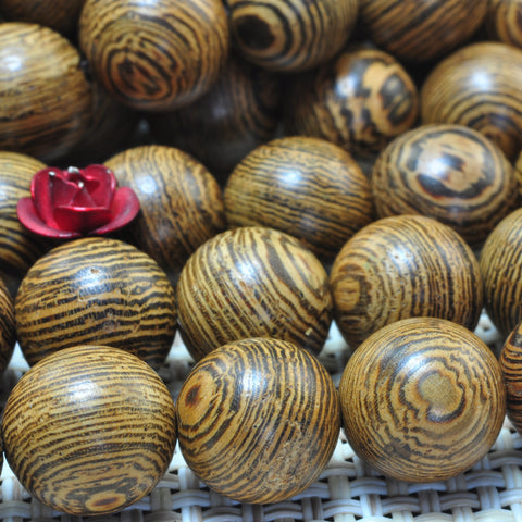 Wenge Wood buddha mala smooth round loose beads wholesale gemstone jewelry making bracelet necklace diy