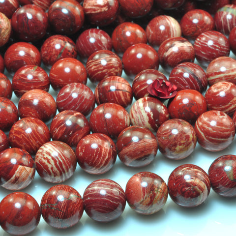 Natural Red Jasper smooth round loose beads gemstone wholesale jewelry making bracelet necklace diy