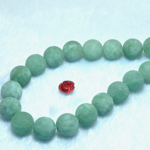 YesBeads Malaysia Jade Burma green jade gemstone smooth round beads gemstone 15"