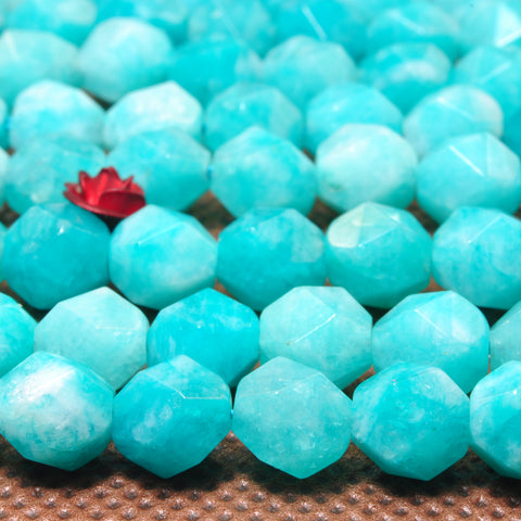 YesBeads Malaysia Jade star cut faceted nugget beads green jade gemstone wholesale jewelry making