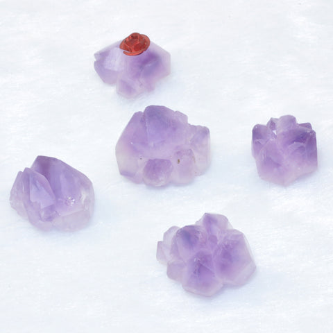 YesBeads 15 inches of Natural Amethyst matte Rough Nugget Chunks beads gemstone wholesale pendant diy stuff