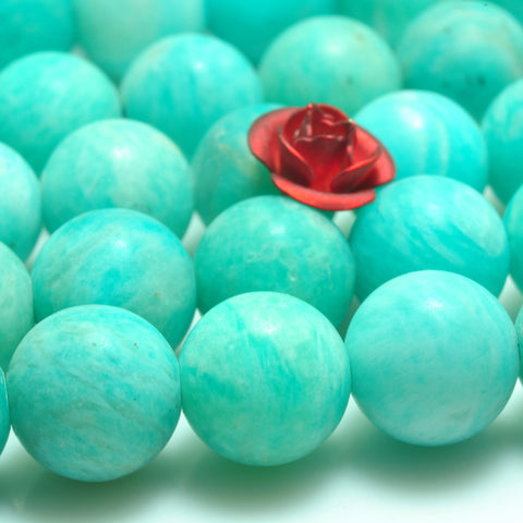 atural green Amazonite gemstone matte round loose beads wholesale gemstone jewelry making bracelet necklace diy