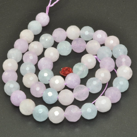 Natural Mixed color Crystal mini faceted round beads loose gemstone wholesale jewelry making bracelet diy stuff
