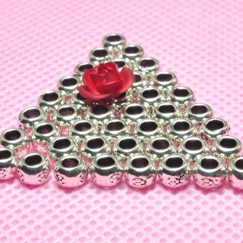 YesBeads 925 sterling silver tibetan vintage round spacer beads wholesale jewelry findings supplies