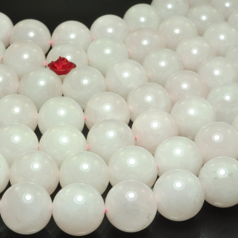 YesBeads Natural Rose Quartz smooth round loose beads wholesae gemstone jewelry making 15"