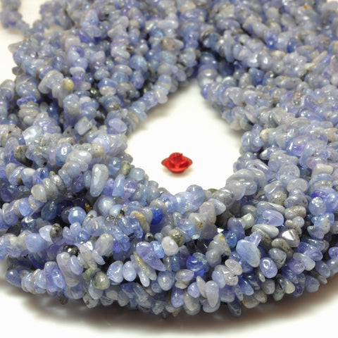YesBeads natural Tanzanite gemstone smooth nugget chip beads wholesale 3x5mm 35"