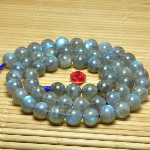 Natural Labradorite gemstones smooth round beads gemstone wholesale jewelry making 15"