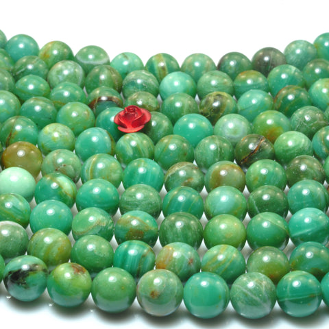 YesBeads natural Dragon Blood Jade A grade smooth round loose beads Australian bloodstone gemstone wholesale jewelry making 8mm 15"