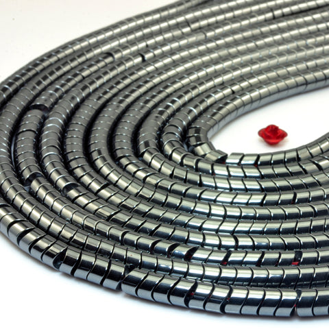 YesBeads Black Hematite stone smooth nugget loose beads wholesale gemstone 15.5"
