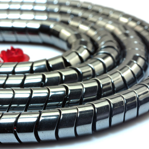 YesBeads Black Hematite stone smooth nugget loose beads wholesale gemstone 15.5"