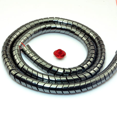YesBeads Black Hematite stone smooth nugget loose beads wholesale gemstone 15.5"