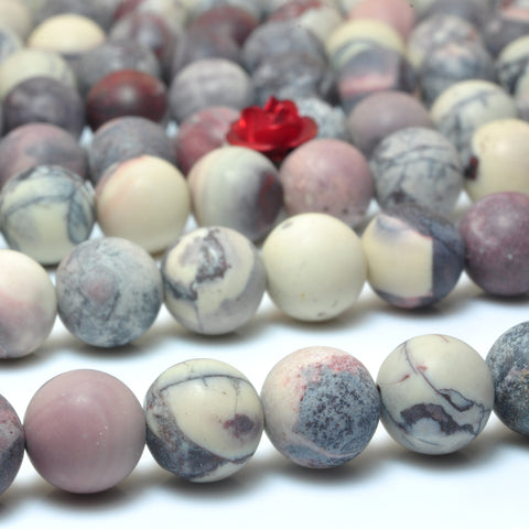 Natural Porcelain Jasper matte round beads wholesale gemstone jewelry making bracelet necklace diy