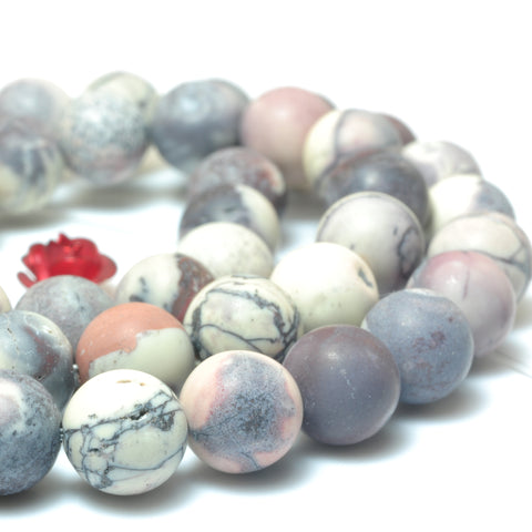 Natural Porcelain Jasper matte round beads wholesale gemstone jewelry making bracelet necklace diy
