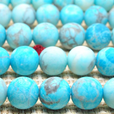 YesBeads Howlite stone dyed smooth round beads gemstone wholesale jewelry 10mm 15"
