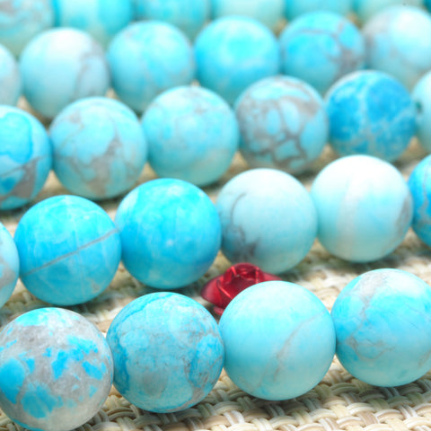 YesBeads Howlite stone dyed smooth round beads gemstone wholesale jewelry 10mm 15"