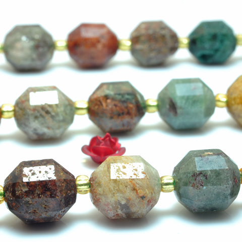 YesBeads Natural Phantom Quartz faceted double terminated point beads wholesale mix gemstone jewelry making 15"