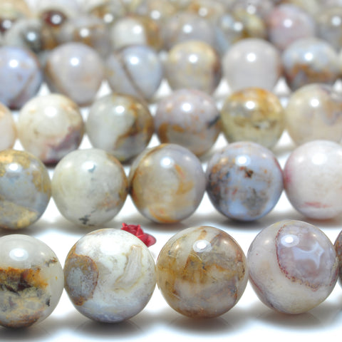 YesBeads Natural Pietersite smooth round loose beads gemstone wholesale jewelry making 15"