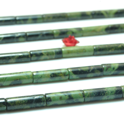 YesBeads Natural Kambaba Jasper smooth tube beads wholesale gemstone jewelry making 4x13mm 15''