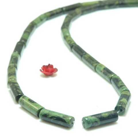 YesBeads Natural Kambaba Jasper smooth tube beads wholesale gemstone jewelry making 4x13mm 15''