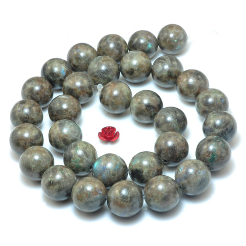 YesBeads Natural Rainbow Feldspar stone smooth round loose beads wholesale gemstone jewelry 6mm-12mm