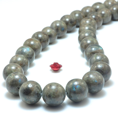 YesBeads Natural Rainbow Feldspar stone smooth round loose beads wholesale gemstone jewelry 6mm-12mm