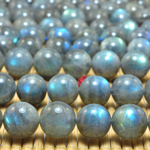 Natural Labradorite smooth round beads loose gemstones wholesale jewelry making diy design