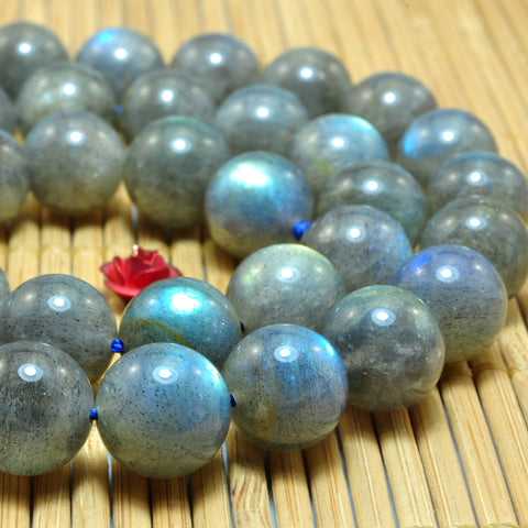 Natural Labradorite smooth round beads loose gemstones wholesale jewelry making diy design