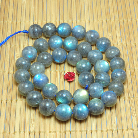 Natural Labradorite smooth round beads loose gemstones wholesale jewelry making diy design