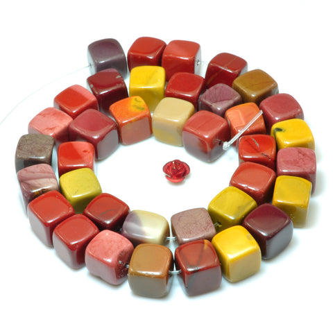 YesBeads Natural Mookaite smooth cube loose beads wholesale gemsotne jewelry making