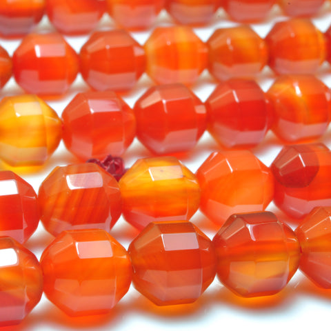 YesBeads Natural rainbow agate faceted double terminated point beads