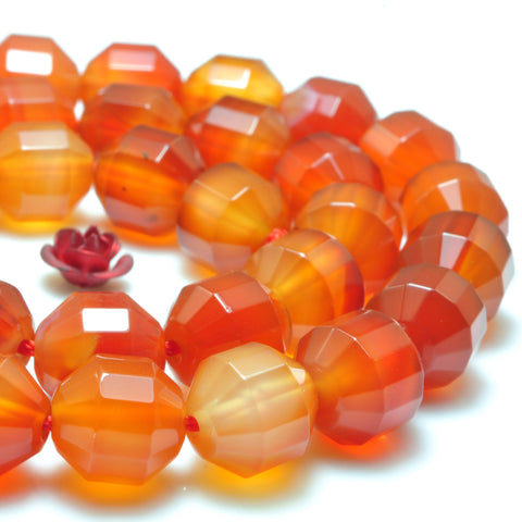 YesBeads Natural rainbow agate faceted double terminated point beads