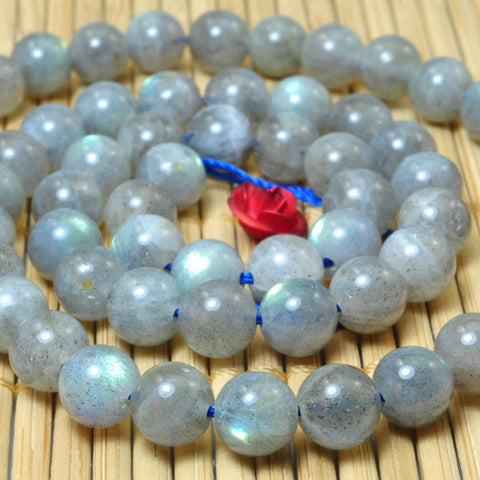62 pcs of A Grade--Natural Labradorite smooth round beads in 6mm (4#)