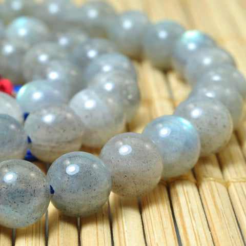 62 pcs of A Grade--Natural Labradorite smooth round beads in 6mm (4#)