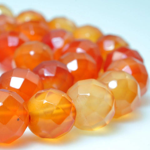 YesBeads Natural Rainbow Agate faceted round beads wholesale gemstone jewelry 8mm