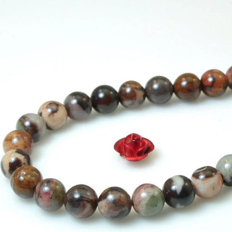 62 pcs of Outback Jasper smooth Round beads in 6mm
