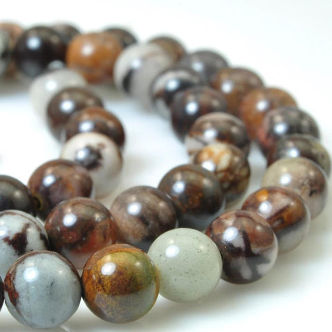 62 pcs of Outback Jasper smooth Round beads in 6mm