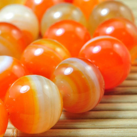 38 pcs of Natural Rainbow Agate Smooth round beads in 10mm
