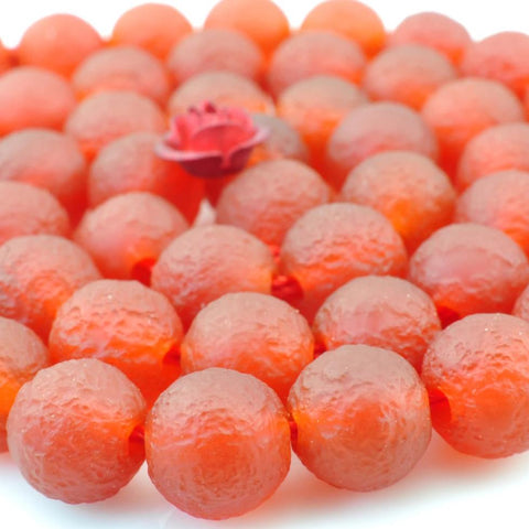 47 pcs of Matte Agate round beads in 8mm