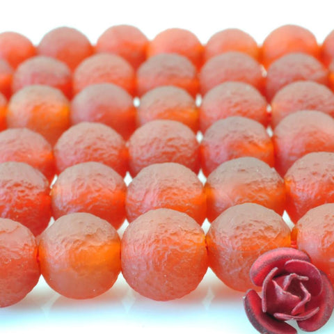 47 pcs of Matte Agate round beads in 8mm
