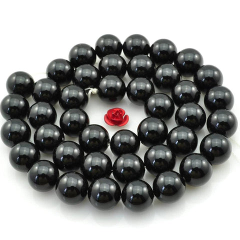 39 pcs of solid color Shell Pearl smooth round beads in 10mm