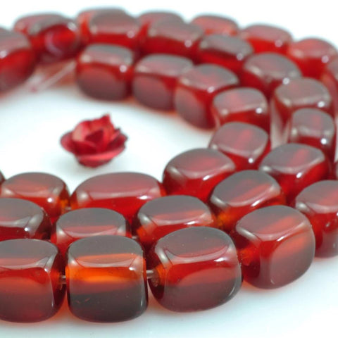 YesBeads 15 inches of Natural Carnelian smooth nugget beads in 6mm X 6-7mm